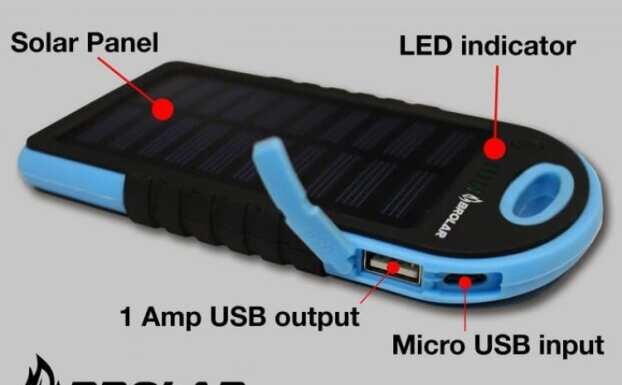 Baterie externa solara 10000 mAh